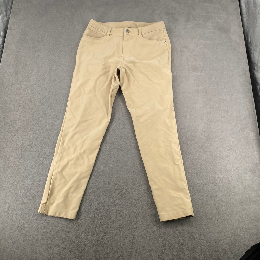 Lululemon Commission Pant Slim Tan Khaki Cotton Blend 29 LM5AY4S